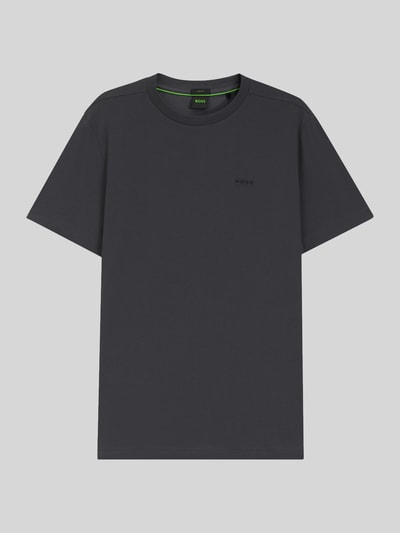 BOSS Green T-Shirt mit Label-Print Dunkelgrau 2