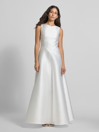 Swing Suknia ślubna z zamkiem błyskawicznym o kroju bez rękawów Złamany biały 4