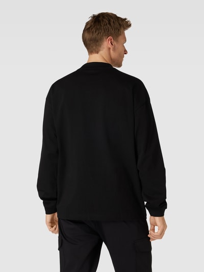 HUGO Sweatshirt mit Label-Detail Modell 'Daposo' Black 5