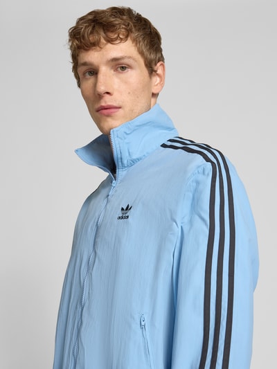 adidas Originals Sweatjack met labelstitching Rookblauw - 3