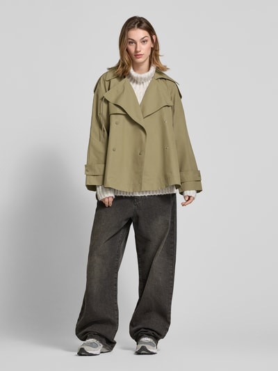 Marc O'Polo Denim Jacke mit Leistentaschen Oliv 1