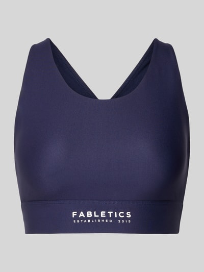 Fabletics Bustier mit Logo und gekreuzten Trägern Dunkelblau 2