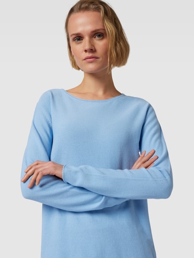 Tom Tailor Strickpullover in unifarbenem Design Hellblau 3