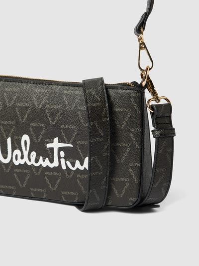 VALENTINO BAGS Umhängetasche mit Allover-Logo Modell 'SHORE POCHETTE BAG' Black 2