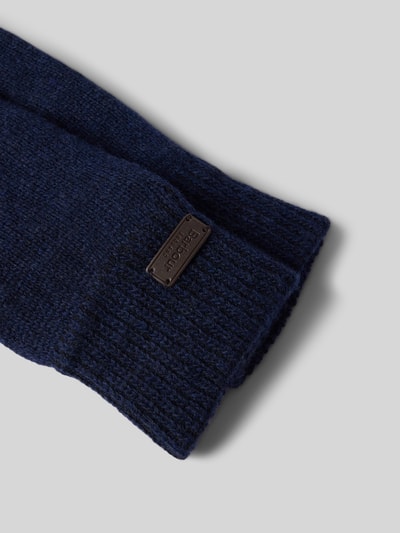 Barbour Gebreide handschoenen van wolmix, model 'CARLTON' Donkerblauw - 2