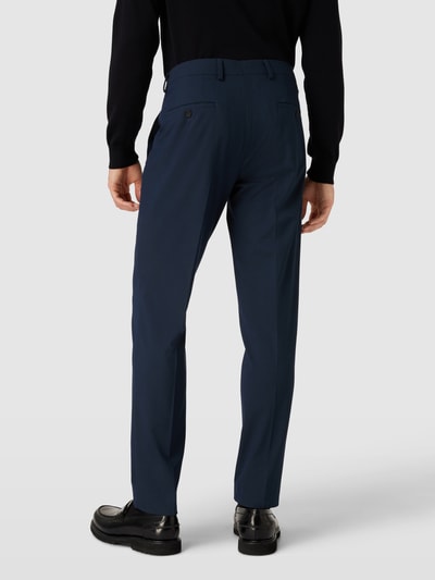 s.Oliver BLACK LABEL Pantalon met geweven motief Marineblauw - 5