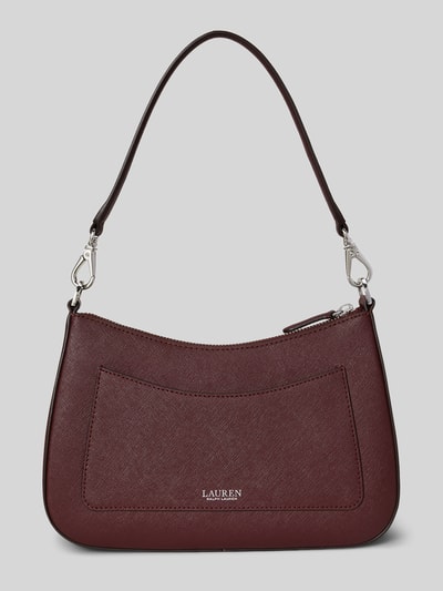 Lauren Ralph Lauren Umhängetasche aus echtem Lammleder Modell 'DANNI' Bordeaux 6