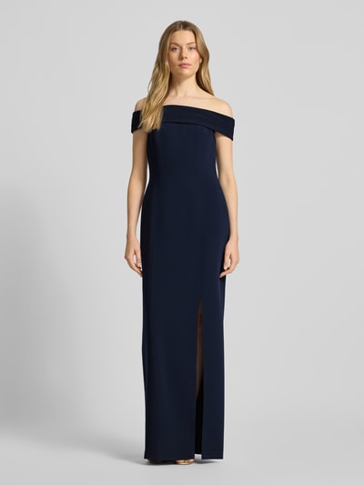 Lauren Ralph Lauren Abendkleid mit Carmen-Ausschnitt Marine 4
