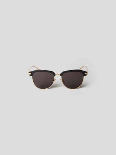 Bottega Veneta Unisex Sonnenbrille im Piloten-Stil Black 2