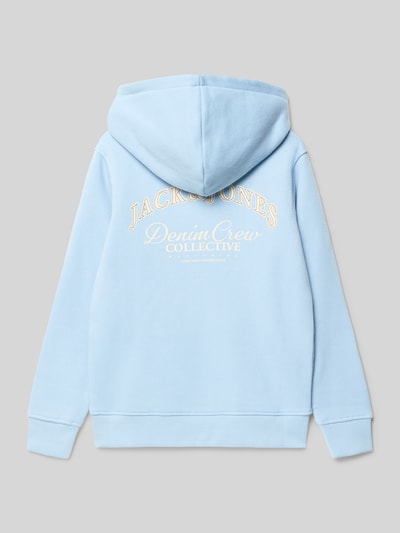 Jack & Jones Hoodie mit Label-Print Modell 'BRANDES' Bleu 3