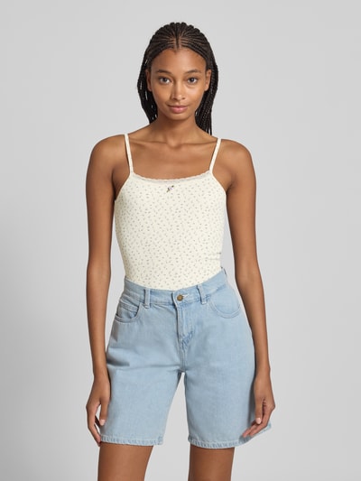 Only Regular Fit Trägertop in Rippoptik Modell 'LEMONE' Offwhite 4