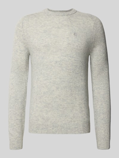 MCNEAL Regular fit gebreide pullover van pure wol Middengrijs gemêleerd - 2