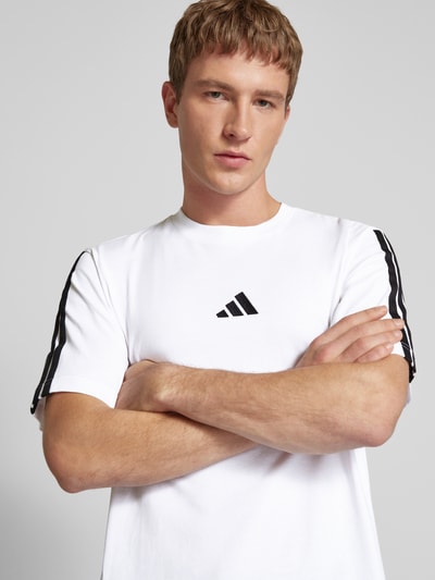 ADIDAS SPORTSWEAR T-Shirt mit Label-Print Weiss 3