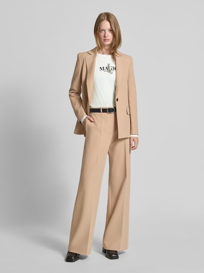 monari Longsleeve mit Label-Print Offwhite 1