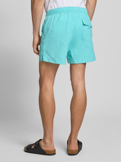 CHAMPION Regular fit zwembroek met labelstitching Aquablauw - 5