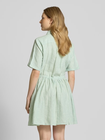 Tommy Hilfiger Ausgestelltes Hemdblusenkleid aus reinem Leinen Hellgruen 5