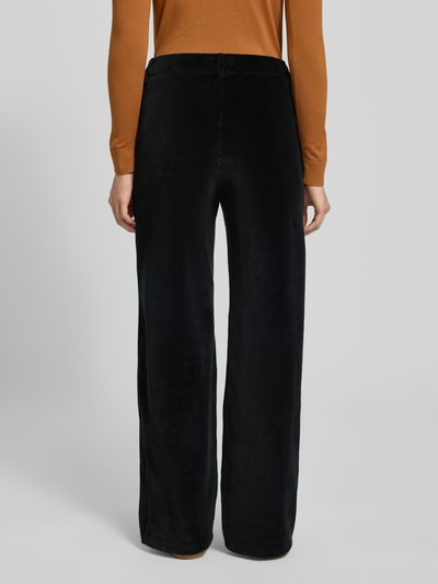 Brax Corduroy broek met elastische band en steekzakken, model 'MAINE' Zwart - 5