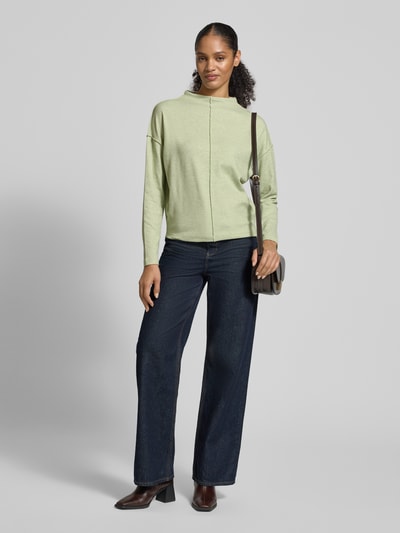 OPUS Sweatshirt mit Stehkragen Modell 'Sinzi' Schilf 1