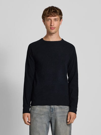 Blend Gebreide pullover met ronde hals, model 'DANTE' Zwart - 4