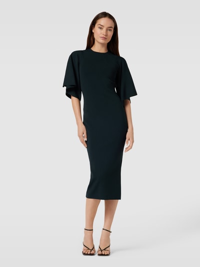 Ted Baker Midi-jurk in effen design, model 'LOUNIA' Flessengroen - 4