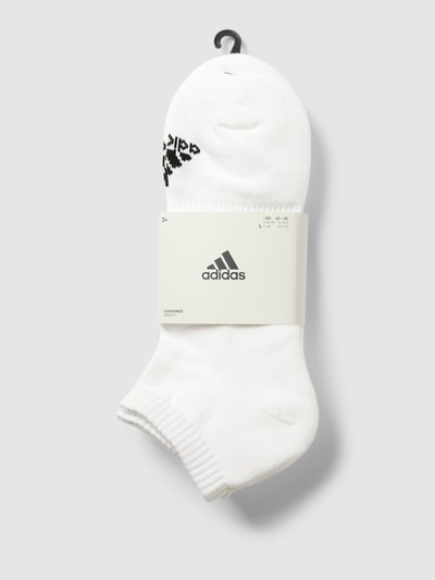 ADIDAS SPORTSWEAR Krótkie skarpety z nadrukiem z logo w zestawie 3 szt. Biały 3