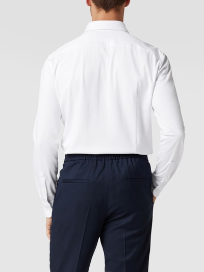 BOSS Slim fit zakelijk overhemd met structuurmotief Wit - 5