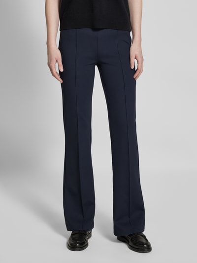 ROSNER Flared Stoffhose mit elastischem Label-Bund Modell 'Alisa' Marine 4
