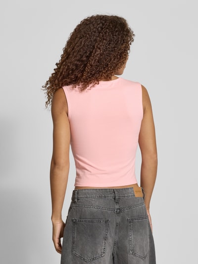 Review Top z kwadratowym dekoltem Mocnoróżowy 5