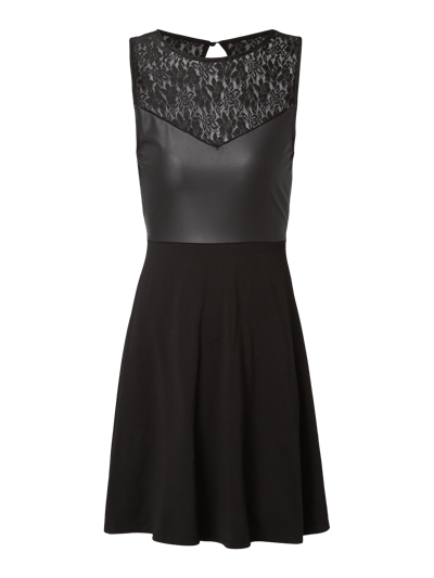 Only Kleid mit Einsatz aus Spitze  Black 2