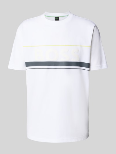 BOSS Green Regular Fit T-Shirt aus reiner Baumwolle Modell 'ICONIC ZONE' Weiss 2