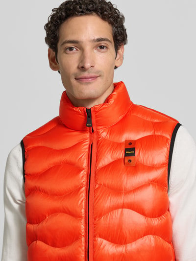 Blauer USA Steppweste mit Zweiwege-Reißverschluss Modell 'DANNY' Orange 3