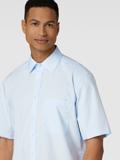 Eterna Zakelijk overhemd met 1/2-mouwen, model 'KENT' Bleu - 3