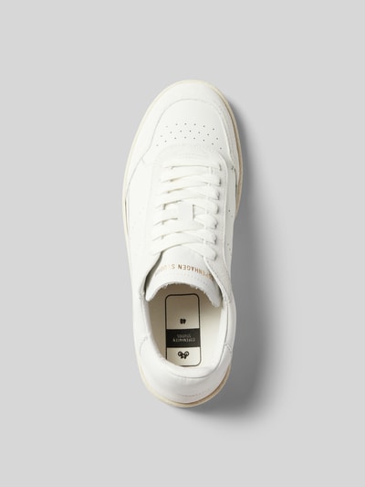 Copenhagen Sneaker aus echtem Leder Weiss 4