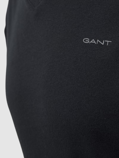 Gant T-shirt met labelprint in een set van 2 stuks Zwart - 2
