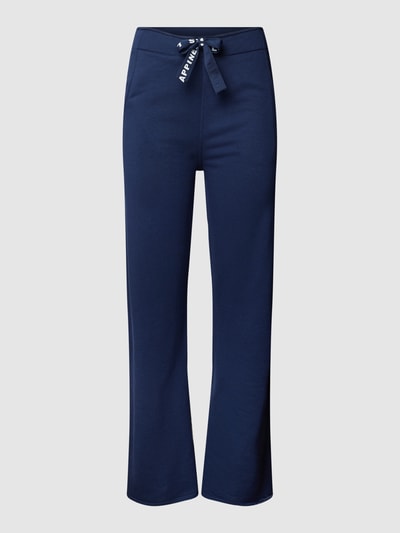 Emily Van den Bergh Sweatpants met Franse steekzakken, model 'Culotte' Marineblauw - 2