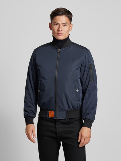 Original Bombers Bomberjack met ritszak Marineblauw - 4