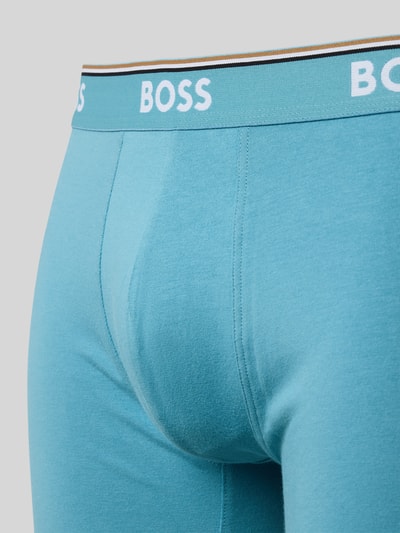 BOSS Regular Fit Trunks aus Baumwoll-Mix im 3er-Pack Hellblau 2