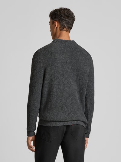 Wood Wood Gebreide pullover met ronde hals, model 'Andy' Antraciet - 5