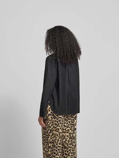 Closed Relaxed Fit Bluse mit Tunika-Ausschnitt Dunkelgrau 5