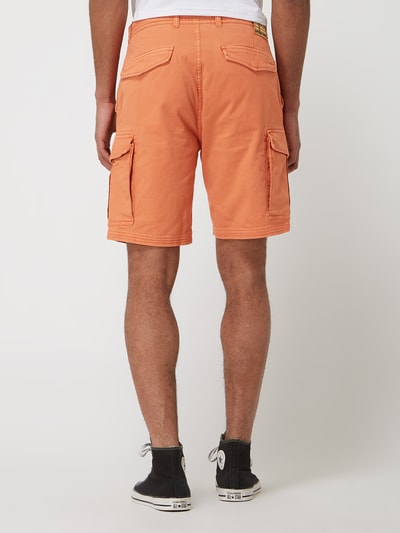 Scotch & Soda Korte regular fit cargobroek met stretch Terracotta - 5