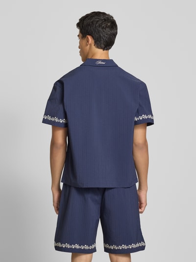 PROHIBITED Freizeithemd mit Knopfleiste Marine 5