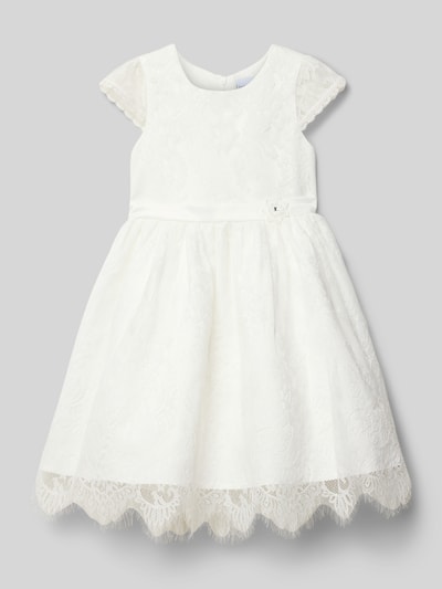 Happy Girls Regular Fit Kleid mit Spitzenbesatz Ecru 1