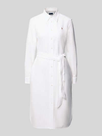Polo Ralph Lauren Midi-jurk met knoopsluiting Wit - 2