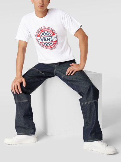 Vans T-Shirt mit Label-Print Modell 'Circle' Weiss 1