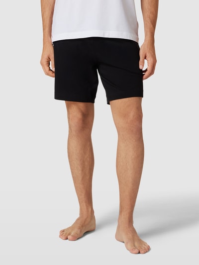 HUGO Sweatshorts elastischem mit Logo-Bund Black 4