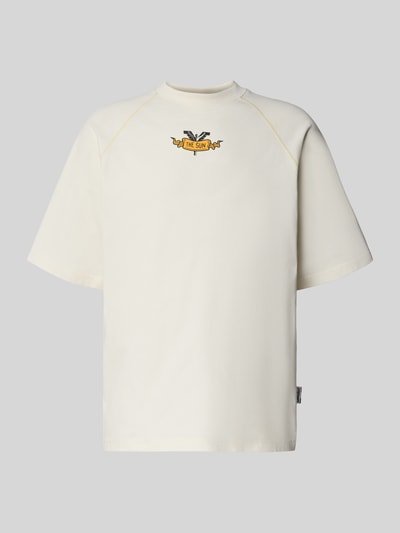 CARLO COLUCCI Oversized T-Shirt mit Label-Print Offwhite 2