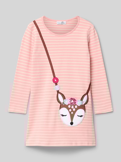 Happy Girls Midi-jurk met ronde hals Lichtroze - 1