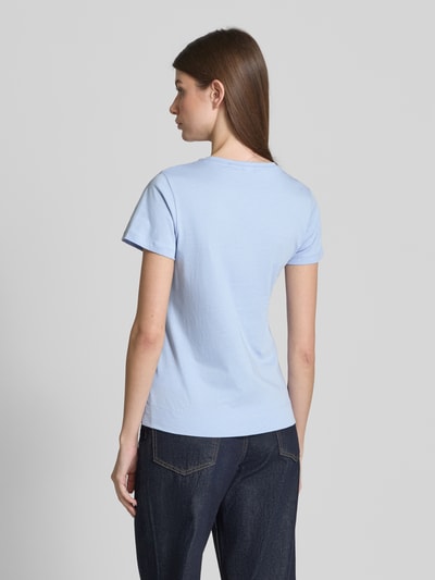 JOOP! T-Shirt mit Label-Stitching und Rundhalsausschnitt Hellblau 5