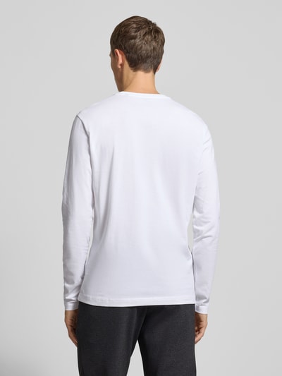 Christian Berg Men Shirt met lange mouwen en geribde ronde hals Wit - 5