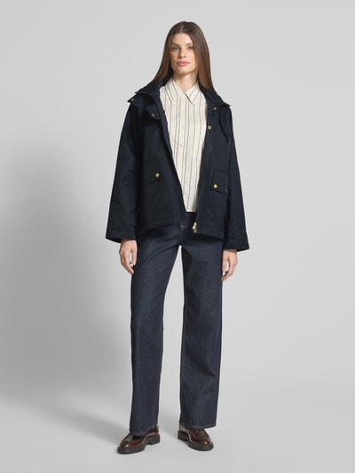 Barbour Relaxed fit functioneel jack van katoenmix, model 'CECILE' Marineblauw - 1